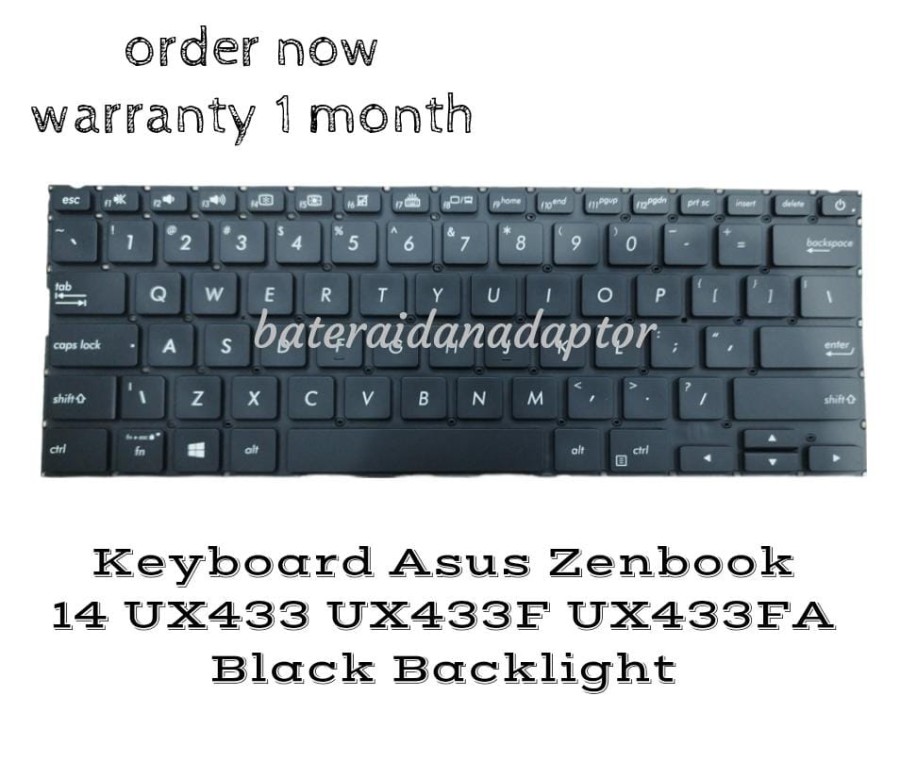 Teclado De Repuesto Para ASUS UX433, UX433F, UX433FA - Distribución Canadiense, Referencia 0KNB0-262HCB00