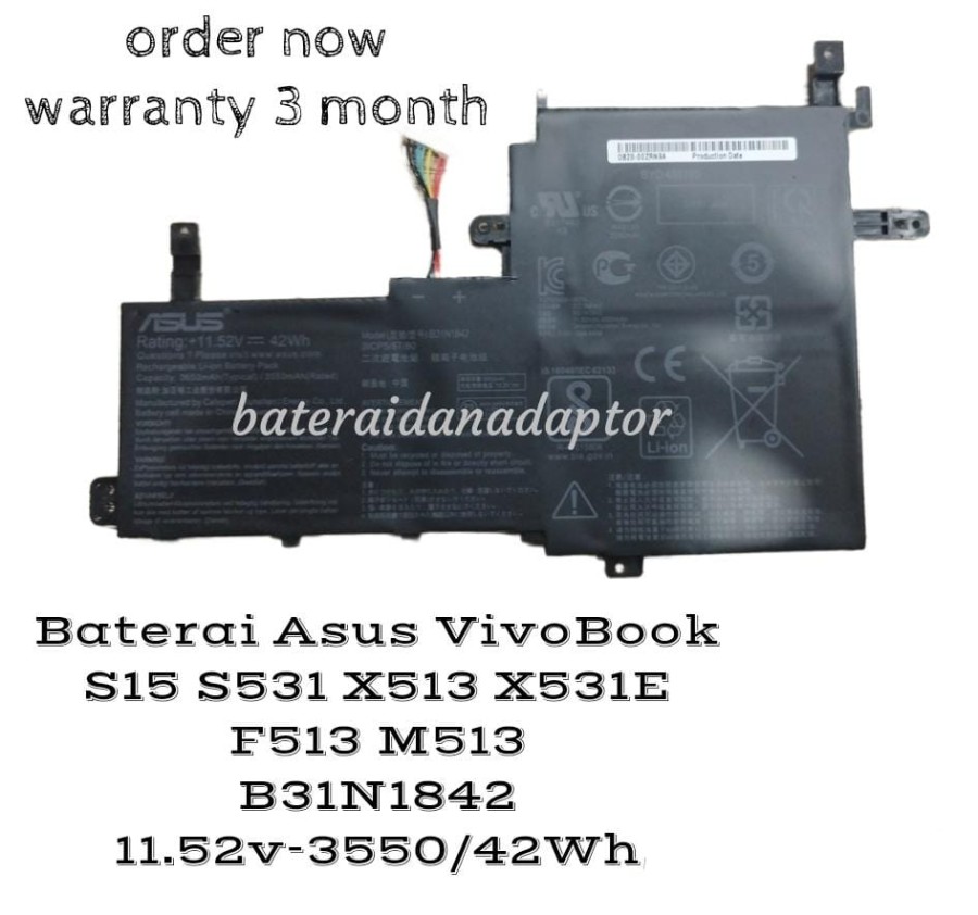 Batterie PC Portable ASUS VivoBook - Remplacement Longue Durée B31N1842
